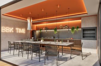 Espaço Gourmet com Churrasqueira