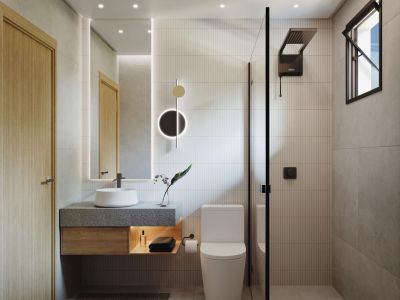 Banheiro Casal - APT 01 A